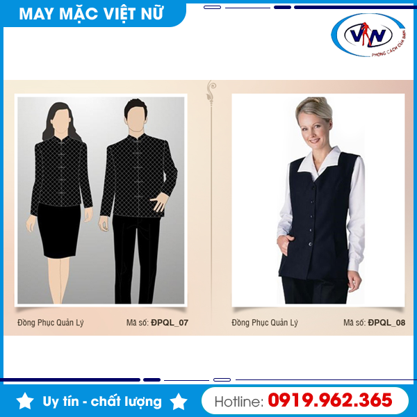 Đồng phục quản lý nhà hàng, khách sạn