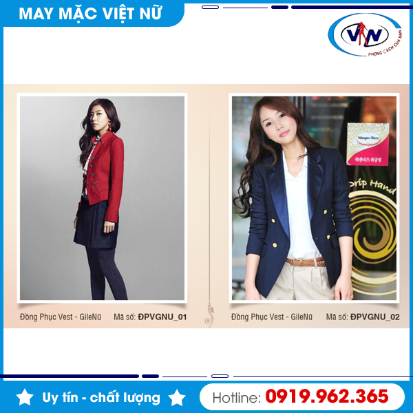 Đồng phục Vest - Gilê nữ